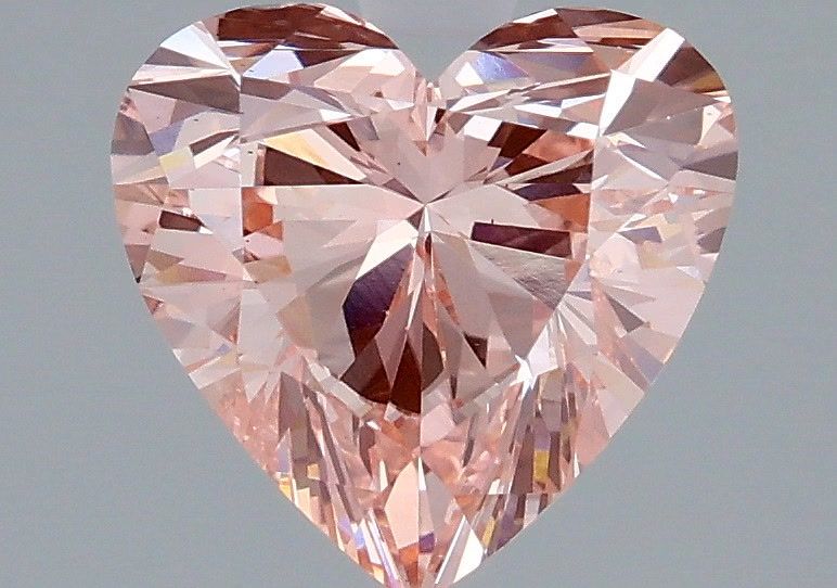 1.54 CT Fancy Intense Pink HEART