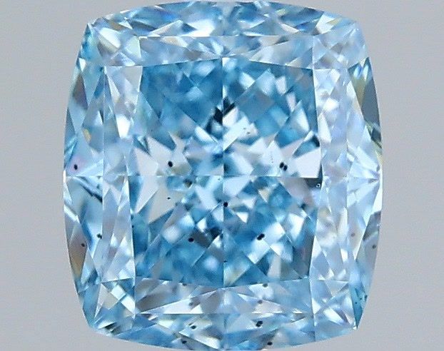 1.04 CT Fancy Vivid Blue CUSHION MODIFIED