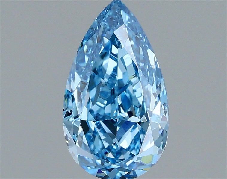 1.21 CT Fancy Vivid Blue PEAR