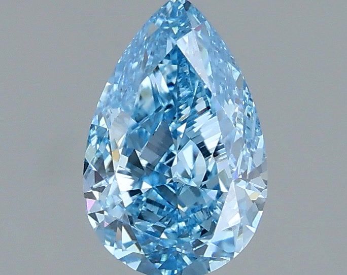 1.0 CT Fancy Vivid Blue PEAR