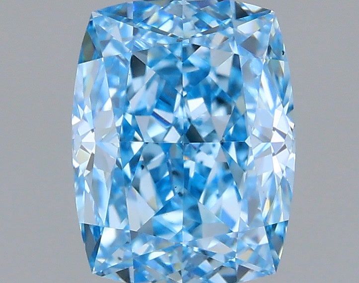 1.05 CT Fancy Vivid Blue CUSHION MODIFIED