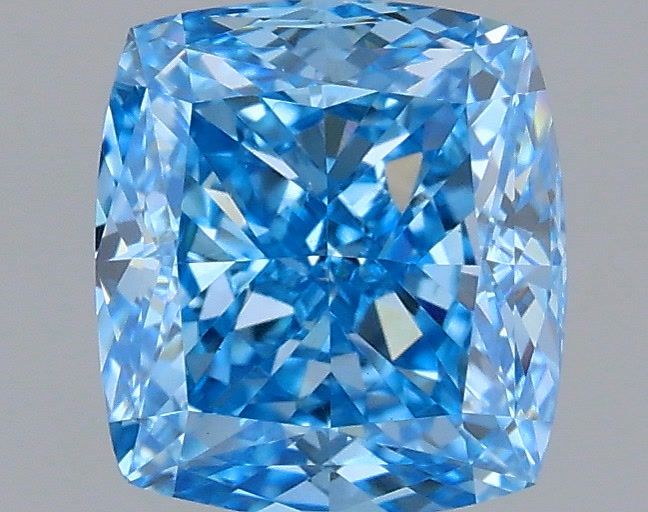1.01 CT Fancy Vivid Blue CUSHION MODIFIED