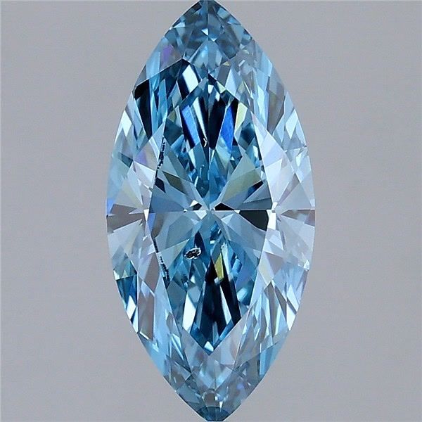 2.01 CT Fancy Vivid Blue MARQUISE