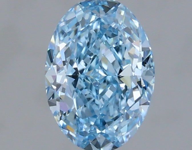 1.05 CT Fancy Vivid Blue OVAL