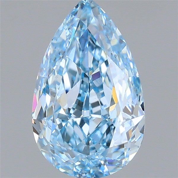 1.08 CT Fancy Vivid Blue PEAR